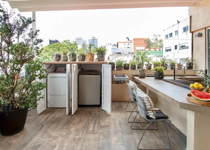 Casa Ha A Soulful 7br W Rooftop, Condesa Сasa de vacaciones