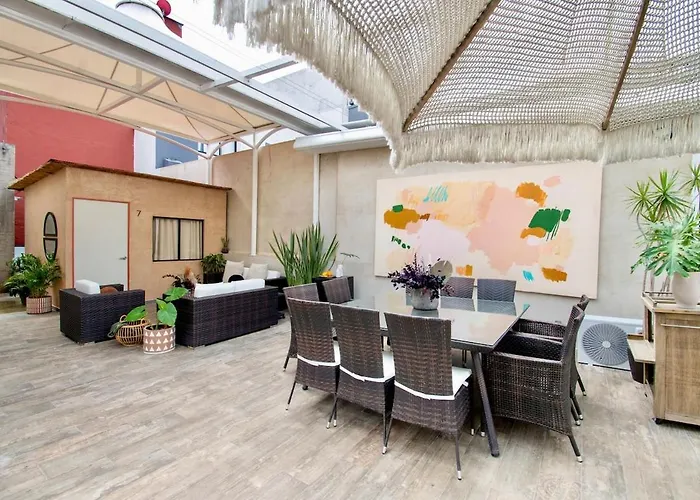 Сasa de vacaciones Casa Ha A Soulful 7br W Rooftop, Condesa