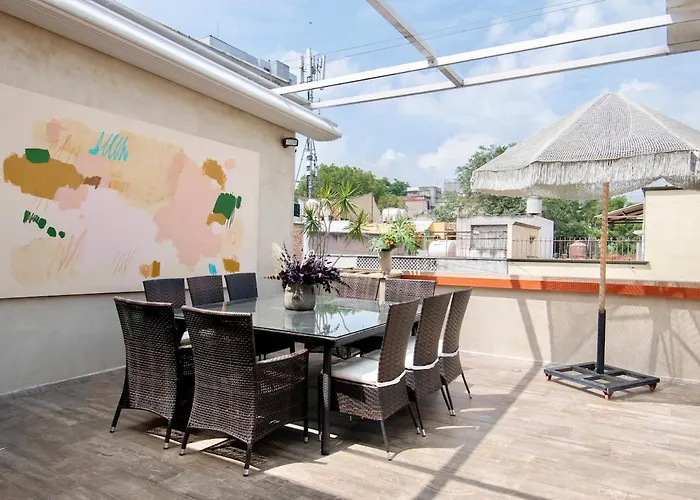 Casa Ha A Soulful 7br W Rooftop, Condesa Сasa de vacaciones *