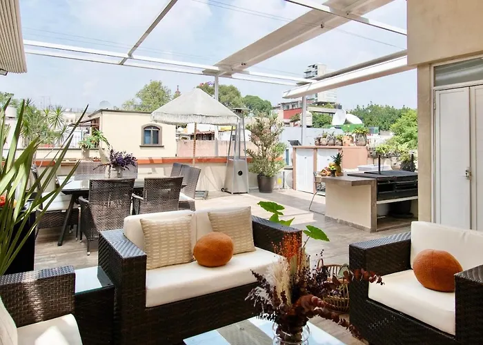 Casa Ha A Soulful 7br W Rooftop, Condesa