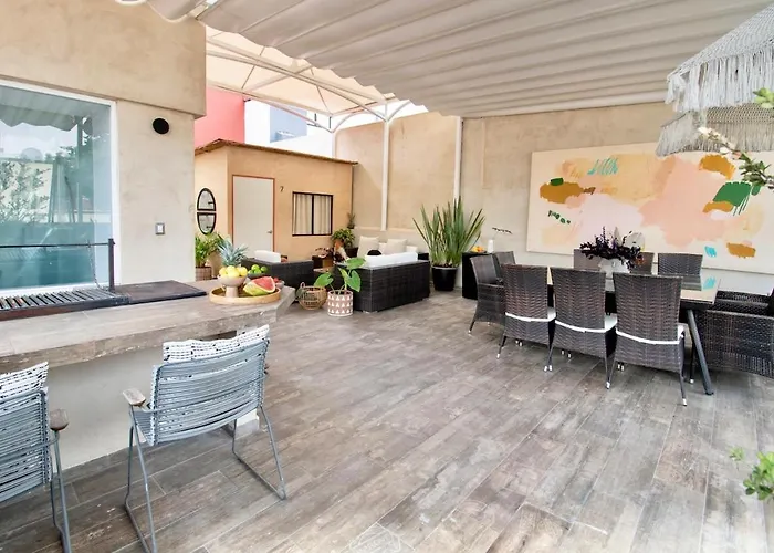 Сasa de vacaciones Casa Ha A Soulful 7br W Rooftop, Condesa México DF