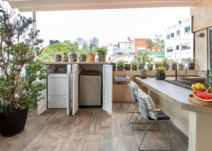 Casa Ha A Soulful 7br W Rooftop, Condesa Сasa de vacaciones México DF